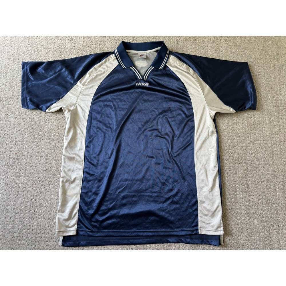 Vintage‎ 90s Nike Basketball Collared Polo Warmup Pullover Shirt Size XL